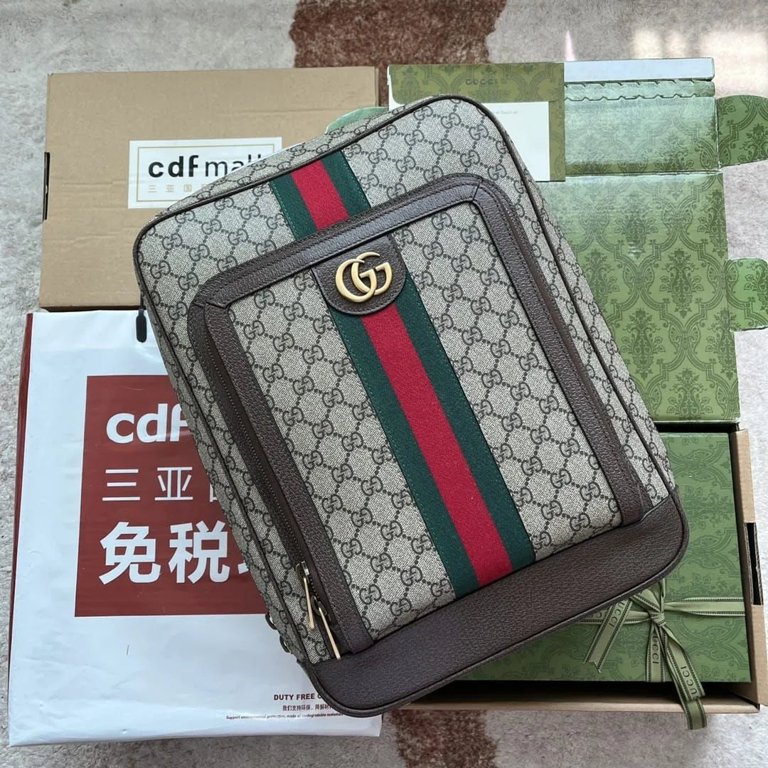 Gucci Men鈥檚 Brown 鈥榦phidia GG Medium鈥� Backpack