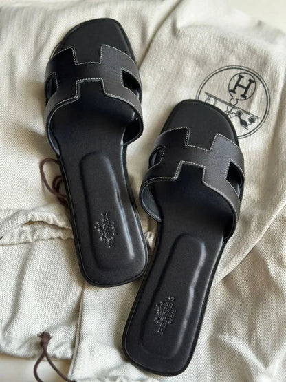 Designer Hermes Oran H Cut Sandals