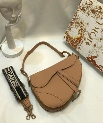Dior Maxi Saddlle Black Grained Calfskin Bag