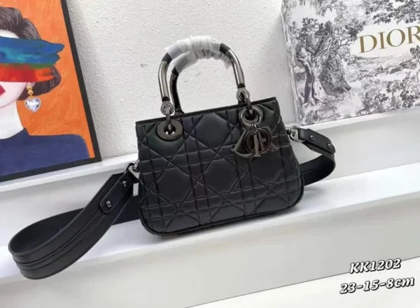 Christian Dior Lady Medium Leather Bag