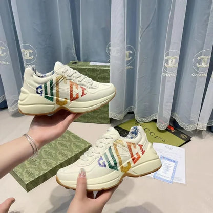 Gucci Rhyton Logo Leather Sneaker