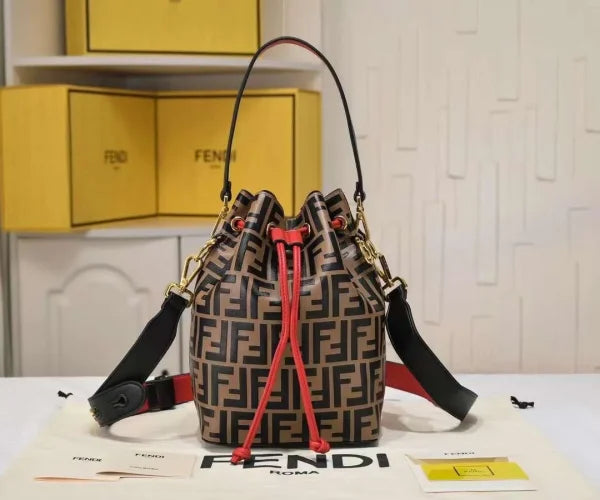 Fendi Mini Mon Tresor Bucket Bag Multicolor