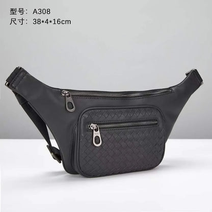 Bottega Veneta Black Intrecciato Belt Bag