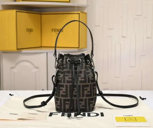 Fendi Mini Mon Tresor Bucket Bag Multicolor