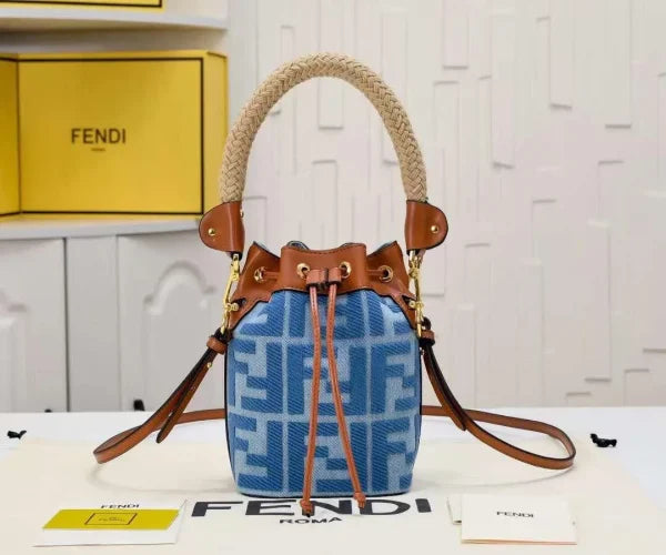 Fendi Mini Mon Tresor Bucket Bag Multicolor