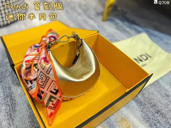 Fendi Women Fendigraphy Matte Mini Leather Bags