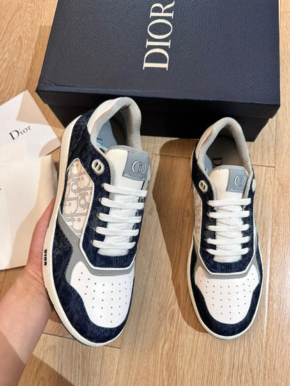 Christian Dior Blue and Deep Gray Sneakers