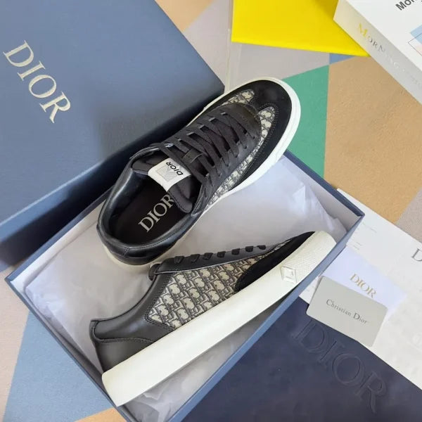 Dior Men Ferragamo Sneaker Navy Blue
