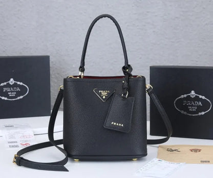 Prada Mini logo Bucket Bag