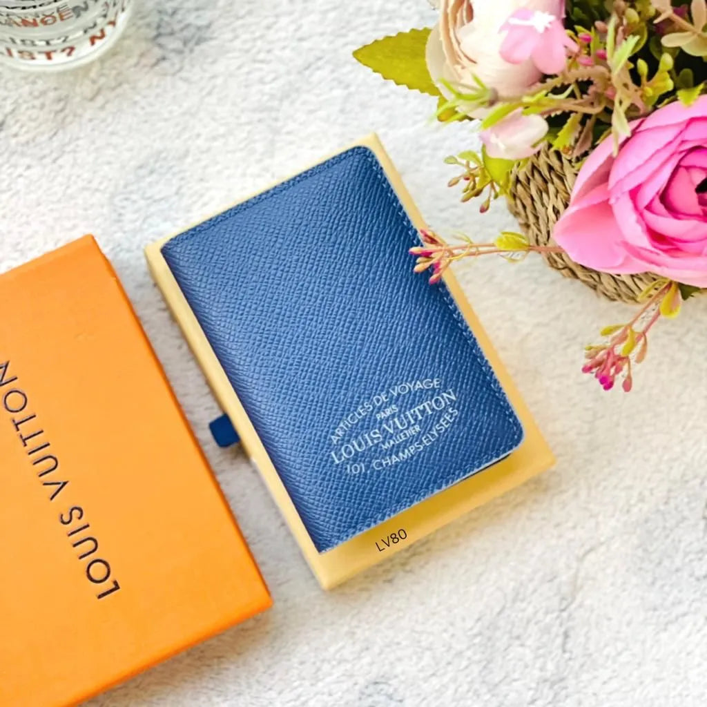 Louis Vuitton Passport Cover Leather Wallet