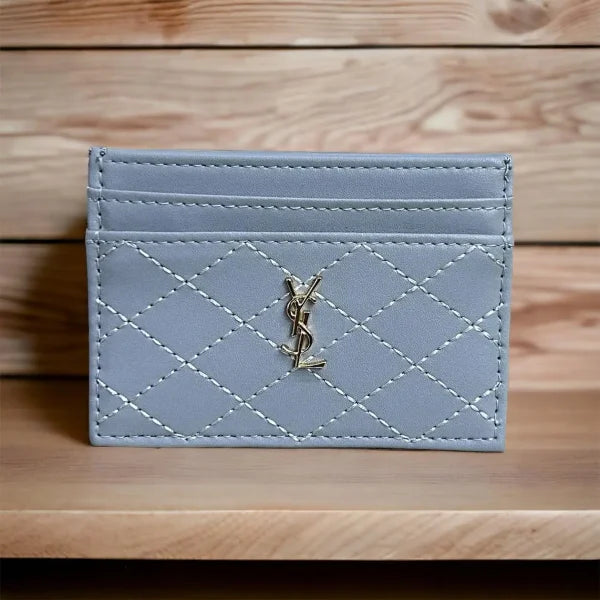 Saint Laurent Cassandre Matelasse Leather Cardholder