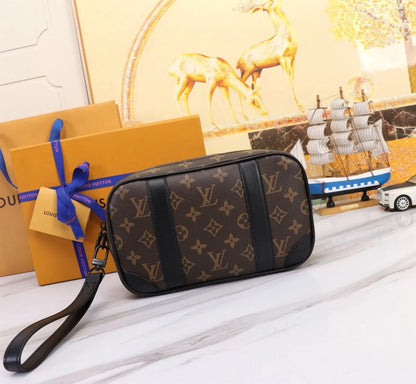 Louis Vuitton Coated Canvas Leather Saintonge Shoulder Bags