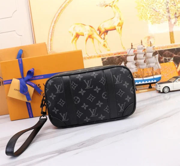 Louis Vuitton Coated Canvas Leather Saintonge Shoulder Bags