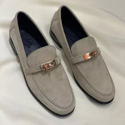 Hermes Mocassin Femme Naturel Epsom Leather Shoes