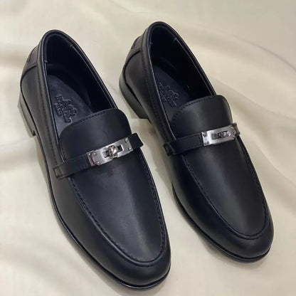Hermes Mocassin Femme Naturel Epsom Leather Shoes
