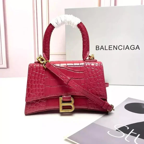 Balenciaga Hourglass Glitter Crossbody Bag