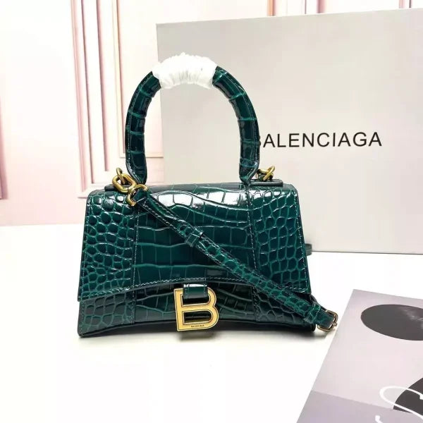 Balenciaga Hourglass Glitter Crossbody Bag