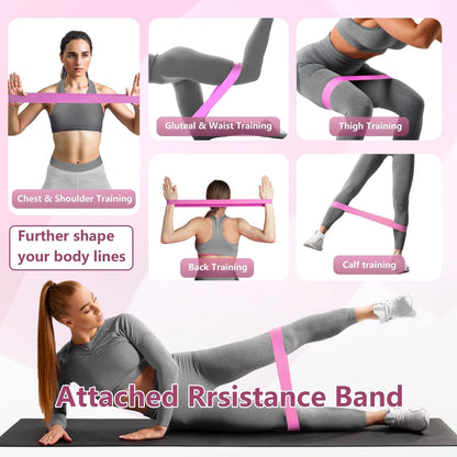 Thigh Trainer with LED Display - 360° Adjustable Pelvic Floor Trainer | Inner Thigh Exerciser with 20LB Resistance Band, Home Workout Equipment for Women