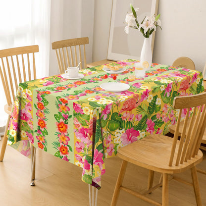 OHOME 2 Pack Luau Party Decorations - Plastic Tablecloth for Hawaiian Theme Party Decorations | Tropical Summer Beach Pool Birthday Backdrop Favors Supplies