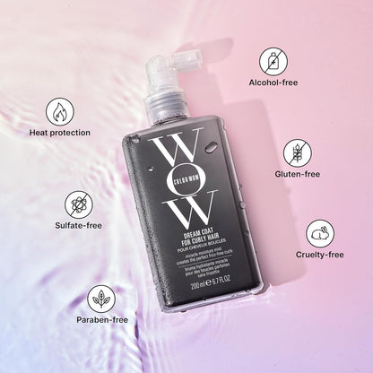 COLOR WOW Dream Coat for Curly Hair – Frizz-Free Curls Made Easy | Moisture-Boosting Spray, Curl-Enhancing Formula