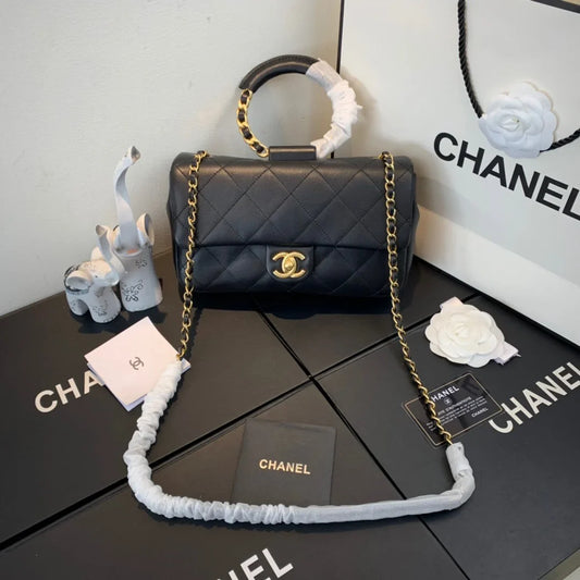 Chanel Classy Handbag 鈥� Black