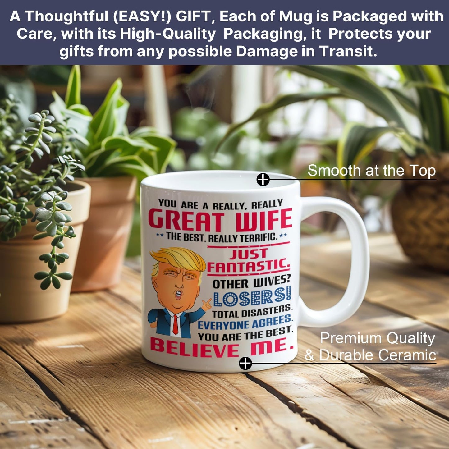 Gifts for Wife, Gifts for Wife from Husband - Wedding Anniversary for Women, Birthday, Mothers Day, Valentines, Romantic Love Gift for Wifey - 11 Oz Mug