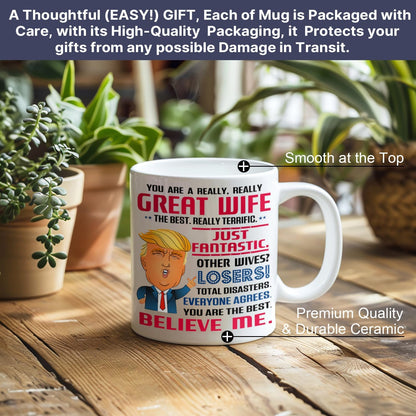 Gifts for Wife, Gifts for Wife from Husband - Wedding Anniversary for Women, Birthday, Mothers Day, Valentines, Romantic Love Gift for Wifey - 11 Oz Mug