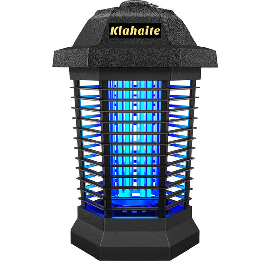 Klahaite Bug Zapper Outdoor, Electric Mosquito Zapper, Fly Zapper Indoor Fly Traps, Mosquito Repellent Outdoor Patio & Backyard Covers 1/2 Acre, 4200V 3 Prong Plug, ABS Fireproof Plastic Outer