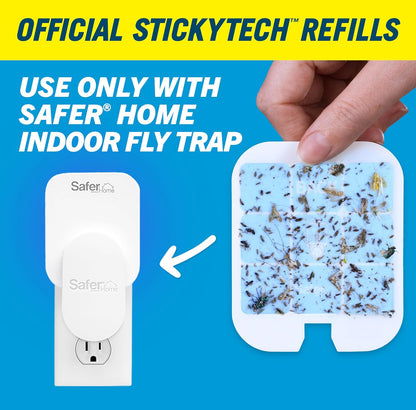 Safer Home SH506 Trap Refill Pack of Glue Cards for SH502 Indoor Fly Trap, Official Safer Home Refills with StickyTech Glue Card Technology, 6 Count (Pack of 1)