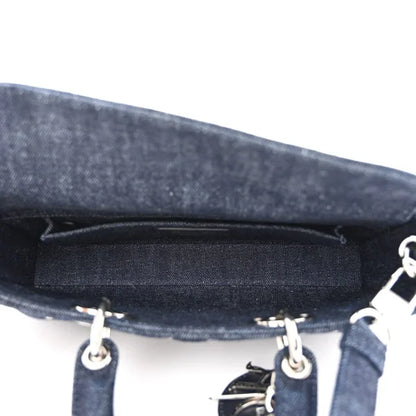 Christian Dior Denim Eyelet Lady D-Joy Blue Bag