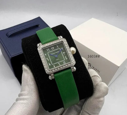 Charles Oudin Pansy Retro with Pearls Watch