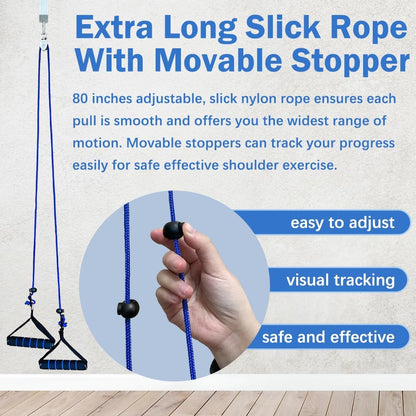 Shoulder Pulley for Physical Therapy, Pulleys for Shoulder Rehab Over Door, Shoulder Pulley Over The Door Physical Therapy, Door Pulleys For Physical Therapy, Arm Pulley, Over The Door Pulleys