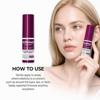 Dr.Melaxin Collagen Multi Balm Stick, Calcium & Adenosine Wrinkle Stick for Eye Neck & Face, Collagen Stick for Firming Sagging Skin, Neck Cream Eye Cream Balm, Korean Skin Care, 0.31 oz