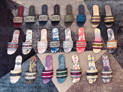 Christian Dior Dway Slide | Embroidery Slippers | 23 Designs
