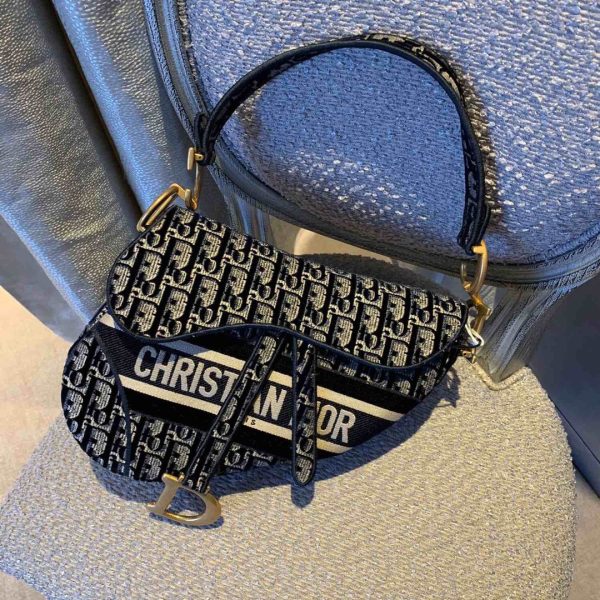Christian Dior saddle bag Black