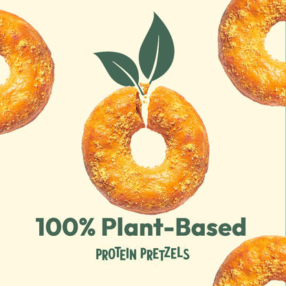 CRISP POWER Protein Pretzels, NEW Cheddar, 25G Protein, High Protein Snack, High Fiber, Low Carb Crunchy Pretzel Snacks, No Added Sugar, 1.75 oz Bags, 6 Pack, Vegan, Keto