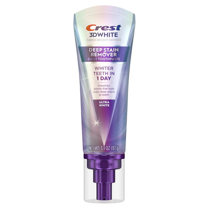Crest 3DWhite Brilliance Deep Stain Remover Ultra White Toothpaste - 3.1oz