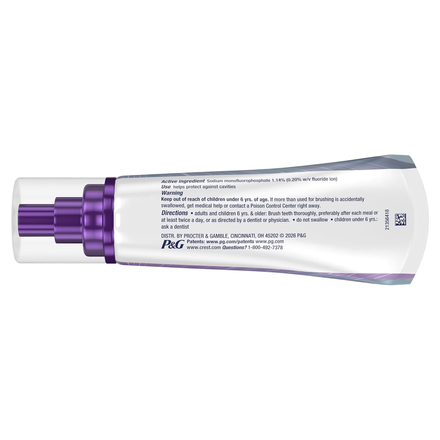 Crest 3DWhite Brilliance Deep Stain Remover Ultra White Toothpaste - 3.1oz