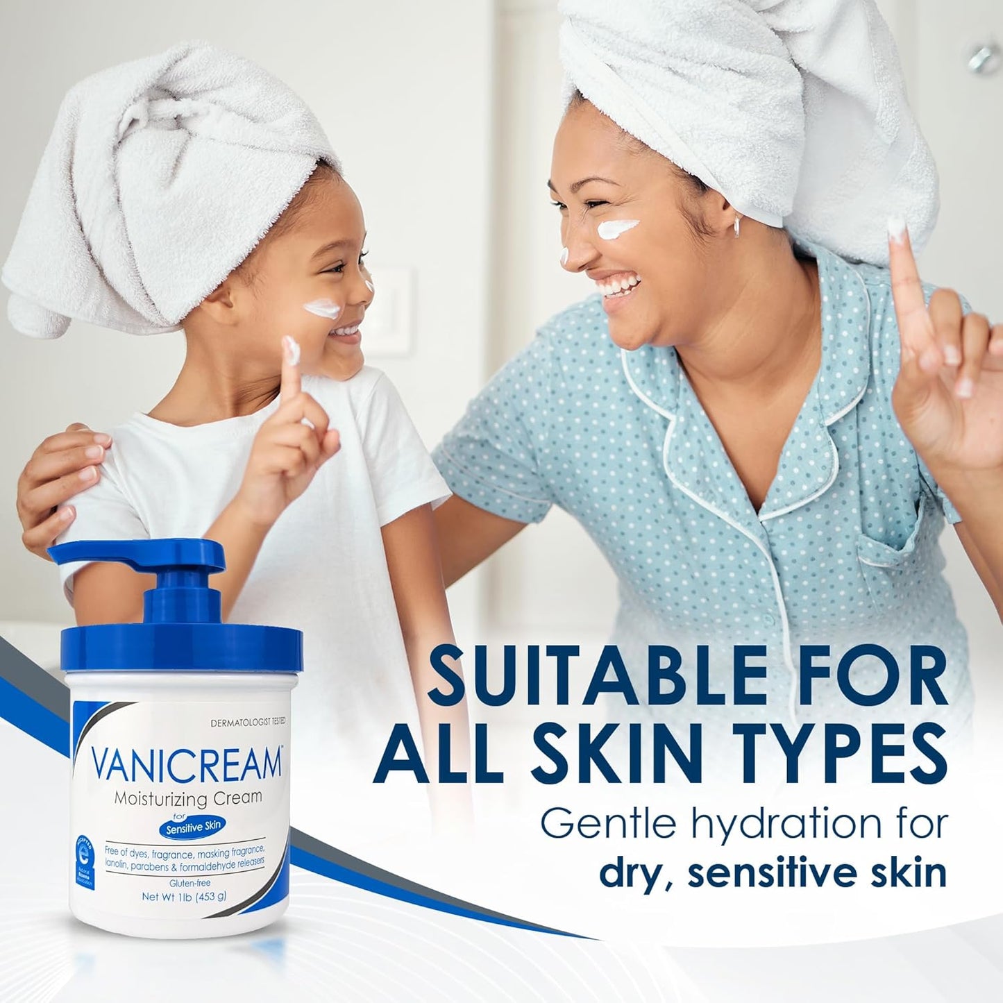 Moisturizing Cream, For Sensitive Skin, 1 lb (453 g), Vanicream