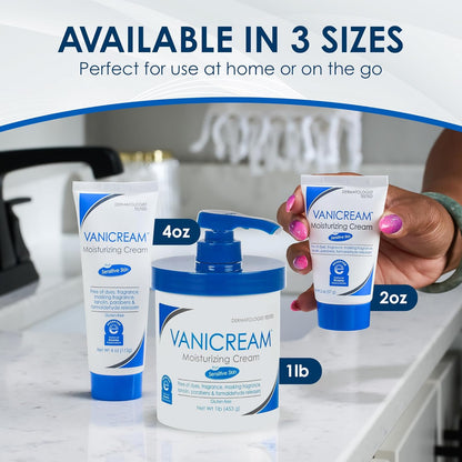 Moisturizing Cream, For Sensitive Skin, 1 lb (453 g), Vanicream