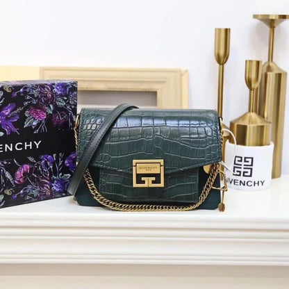 Givenchy Cross Body Bag in Crocodile Effect Leather