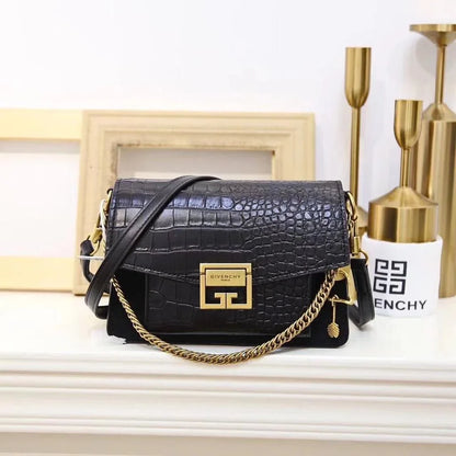 Givenchy Cross Body Bag in Crocodile Effect Leather