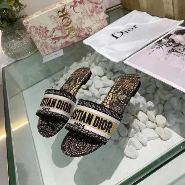Christian Dior Dway Slide | Embroidery Slippers | 23 Designs