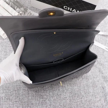 Chanel Grey Leather Handbag For Women