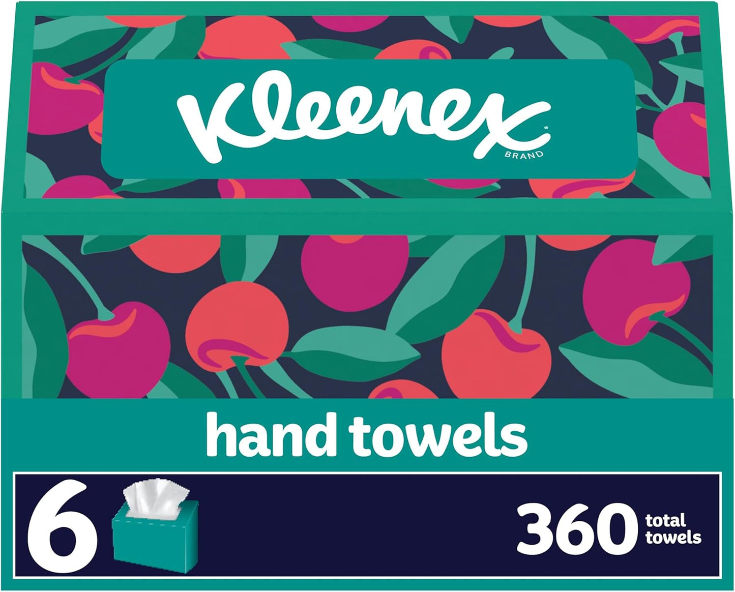 Kleenex Disposable Paper Hand Towels, 6 Boxes, 60 Tissues per Box (360 Total), Packaging May Vary