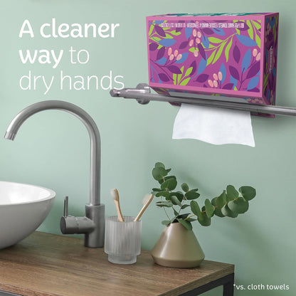 Kleenex Disposable Paper Hand Towels, 6 Boxes, 60 Tissues per Box (360 Total), Packaging May Vary