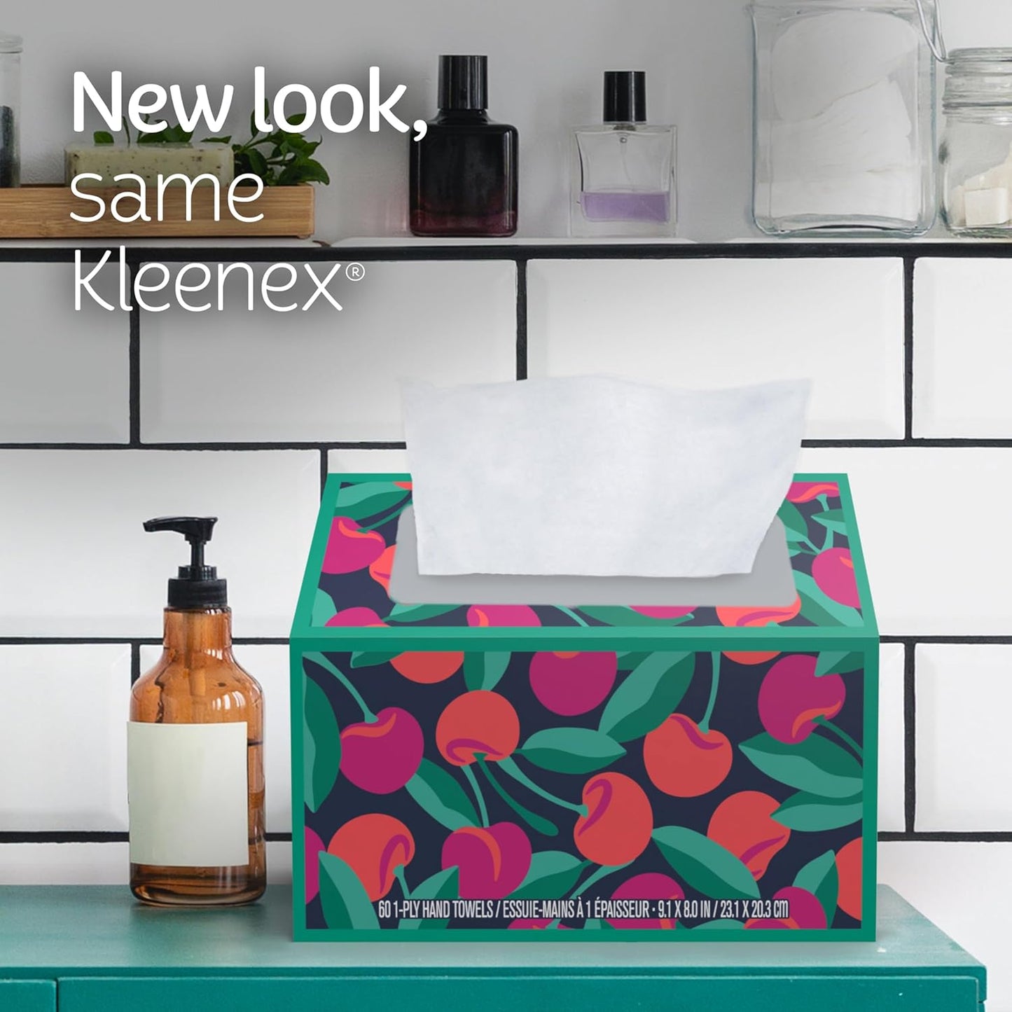 Kleenex Disposable Paper Hand Towels, 6 Boxes, 60 Tissues per Box (360 Total), Packaging May Vary