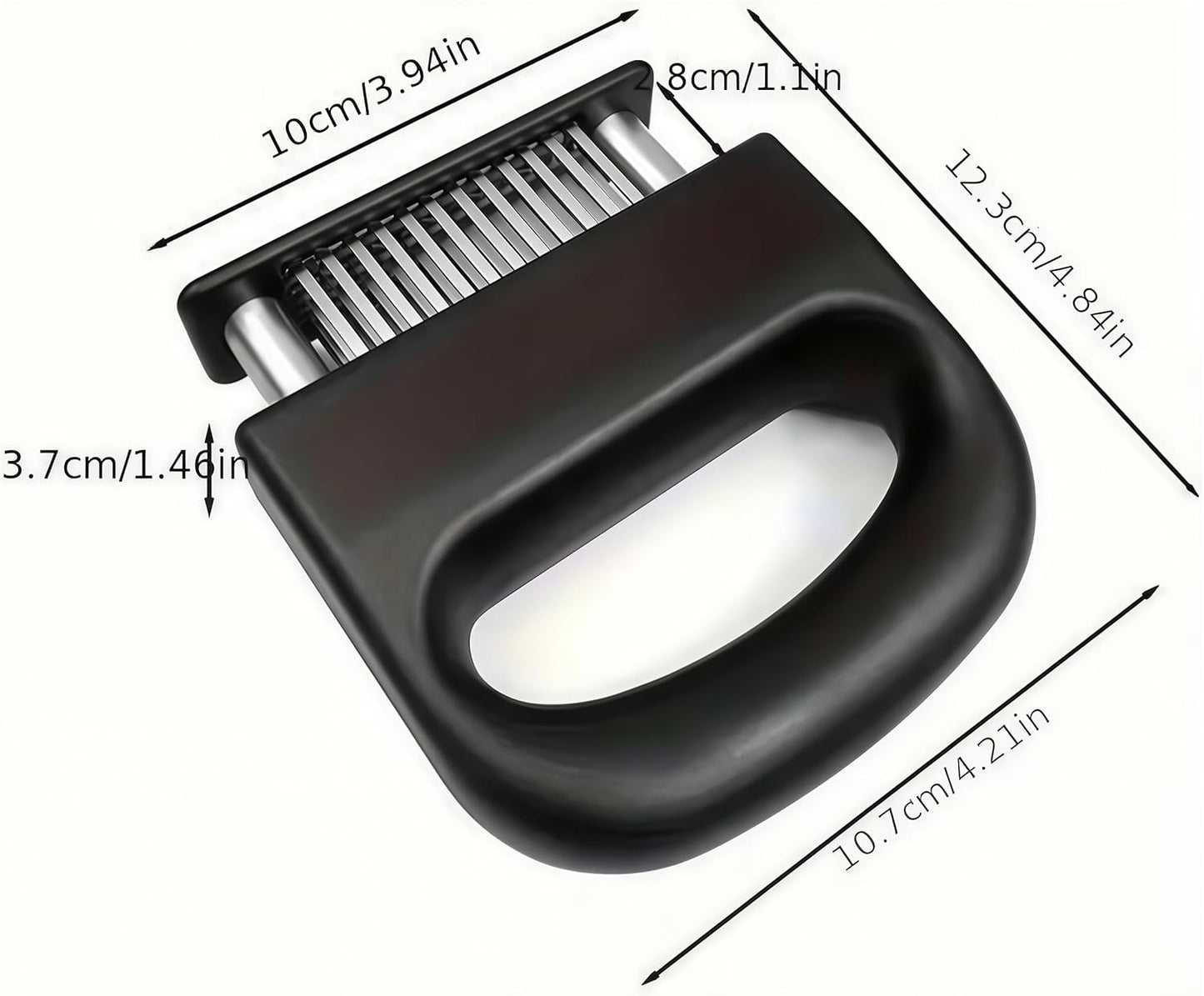 Meat Tenderizer with 48 Stainless Steel Ultra Sharp Needle Blades Heavy Duty Cooking machine, Detachable Kitchen Cooking Tool, perfect for, pork chops, chicken, and barbecue, a steak tenderizing tool‌