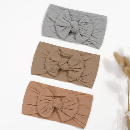 Super Stretchy Soft Knot Headbands with Hair Bows Head Wrap Hair Accessories For Newborn Baby Girls Infant Toddlers Kids