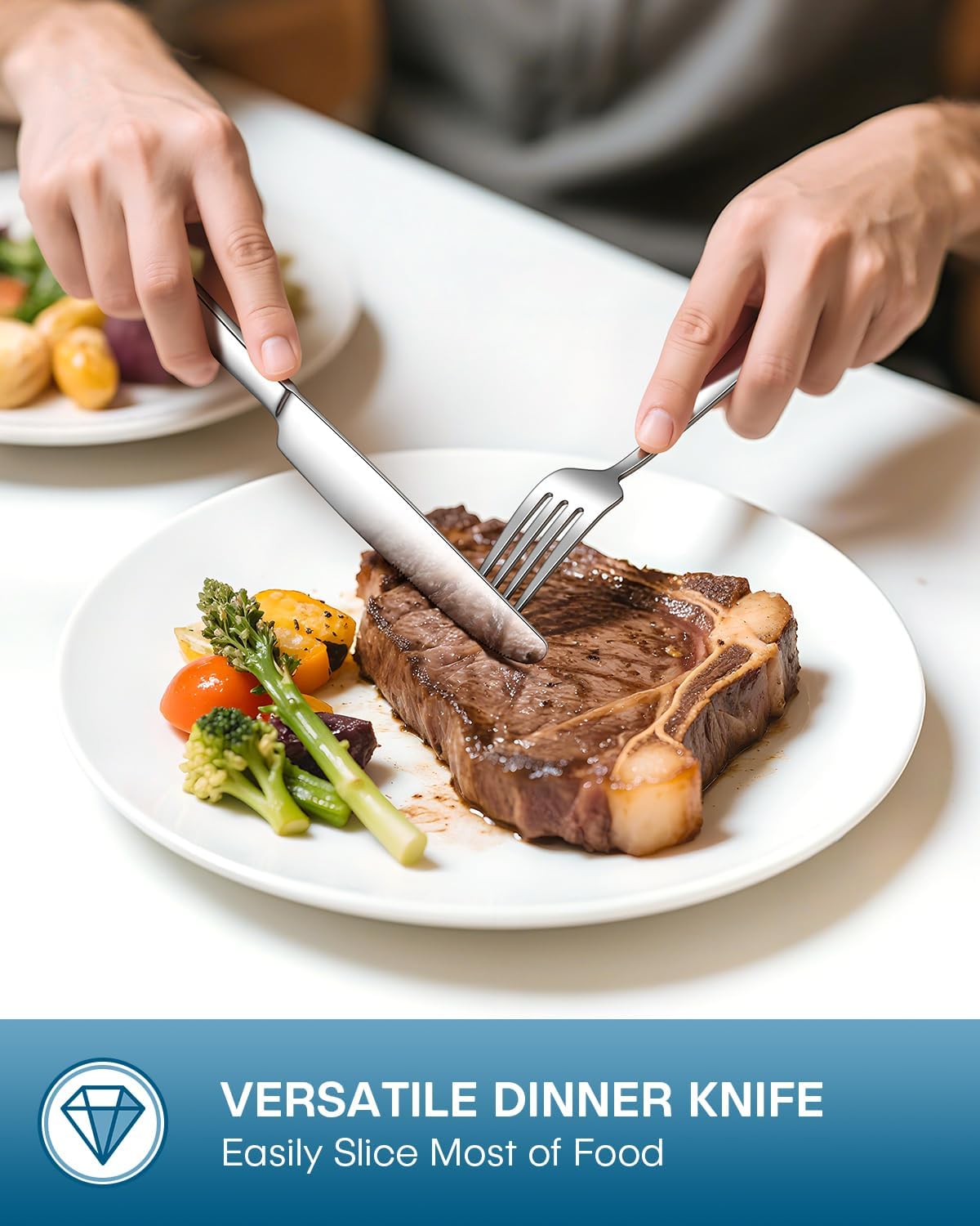 20 Piece Silverware Set, Food-Grade Stainless Steel Flatware Sets for 4 Mirror Polished Cutlery Utensil Sets Include Dinner Knives Spoons and Forks Set Dishwasher Safe for Home Restaurant